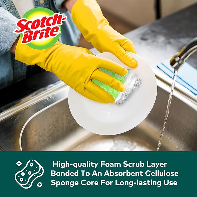 Scotch-Brite ocelo Non-Scratch Scrub Sponges, Scratch-Free - Image 6