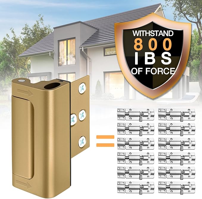 Child Proof Door Locks High Home Security Door Lock Reinforcement Night Kids - Image 3