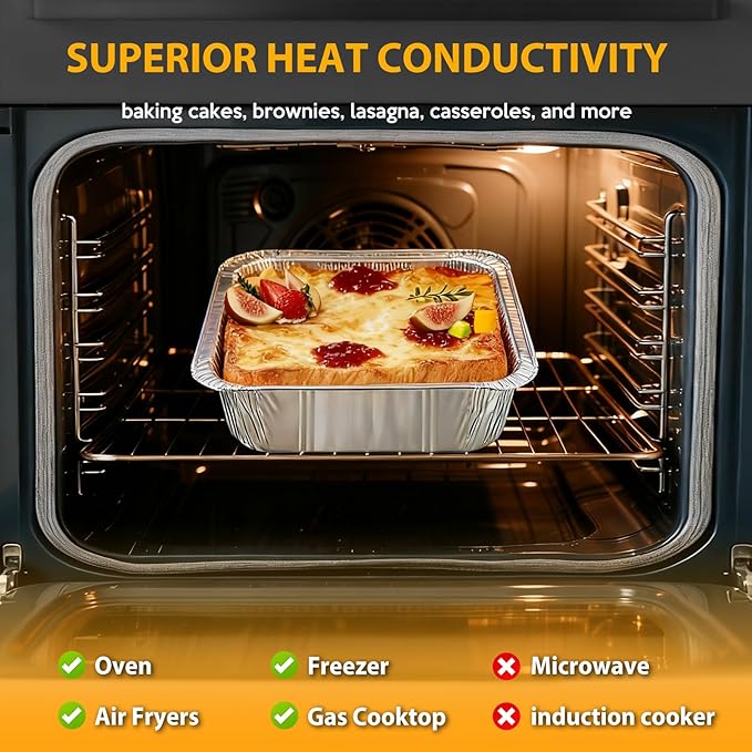 8"x8" Aluminum Foil Pans Disposable - Image 6