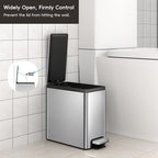 EKO Slim Small Bathroom Trash Can - Image 7