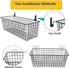 Joben Oligey 3 Set Hanging Wall Baskets, Wire Basket - Image 5