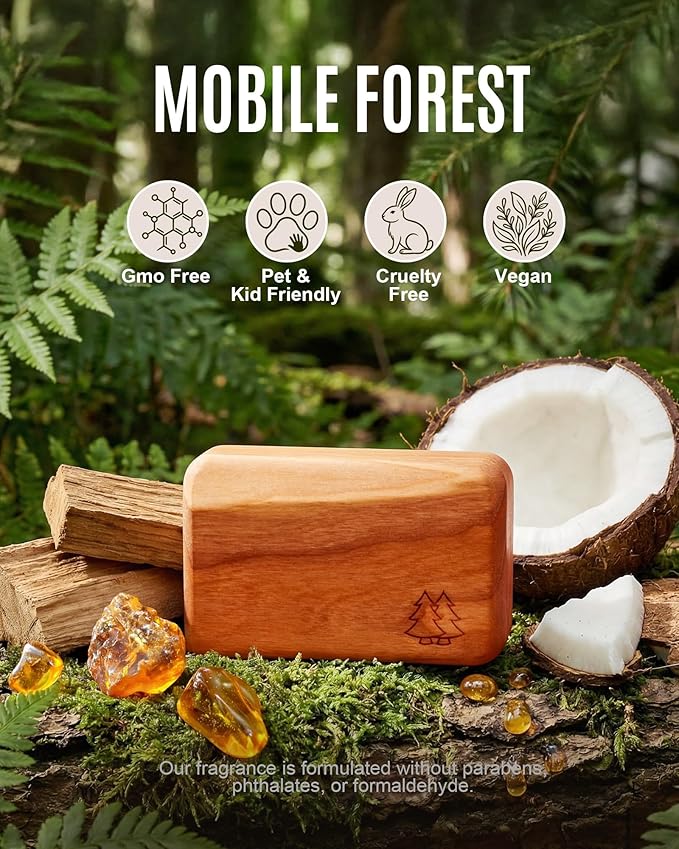 Natural Wooden Car Air Freshener - Image 3
