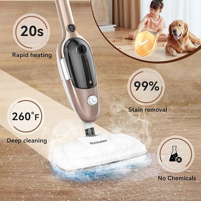 Steam Mop - All-in-one Powerful Handheld Steam Cleaner Detachable Floor Steamer - Image 4