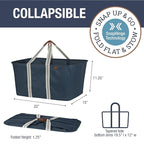CleverMade Collapsible Laundry Tote 2-Pack – Foldable Carry-All Storage Bin - Image 2