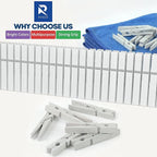 RIVEDA 50pcs Colored Wooden Clothes Pins, Clothespins - Image 7