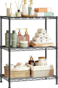 Xcity Storage Shelves, 3 Tier Heavy Duty Metal Shelving Unit, 1050 LBS Capacity Adjustable Steel Wire Shelf Organizer for Pantry, Kitchen, Garage, 12" D x 18" W x 30" H, Black by Unknown