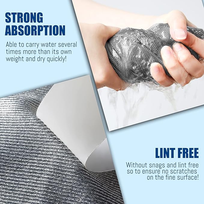 Airlab Streak Free Miracle Cleaning Cloth Easy Clean Pack of 8-12" x 16" - Image 4