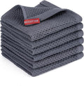 BOOMIBOO Kitchen Towels 6-Pack Kitchen Dish Cloths, 100% Cotton Towels Waffle by BOOMIBOO