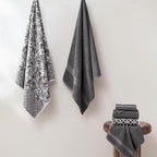 Modern Threads Trefoil Filigree 6-Piece 100% Cotton Towel Set – Reversible Yarn - Image 2
