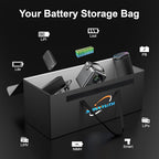 12V 200Ah LiFePO4 Lithium Battery Fireproof Safe Bag, Large Capacity - Image 8