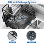 TOOLF Extendable Dish Drying Rack, 2-Tier Dish Rack - Image 8