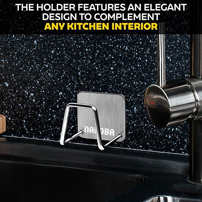 2Pcs Stainless Steel Sponge Holder - Image 9