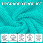 Turquoise Bath Towel with Hanging Loop - Image 2