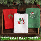 3 Pcs Merry Christmas Hand Towels - Image 5