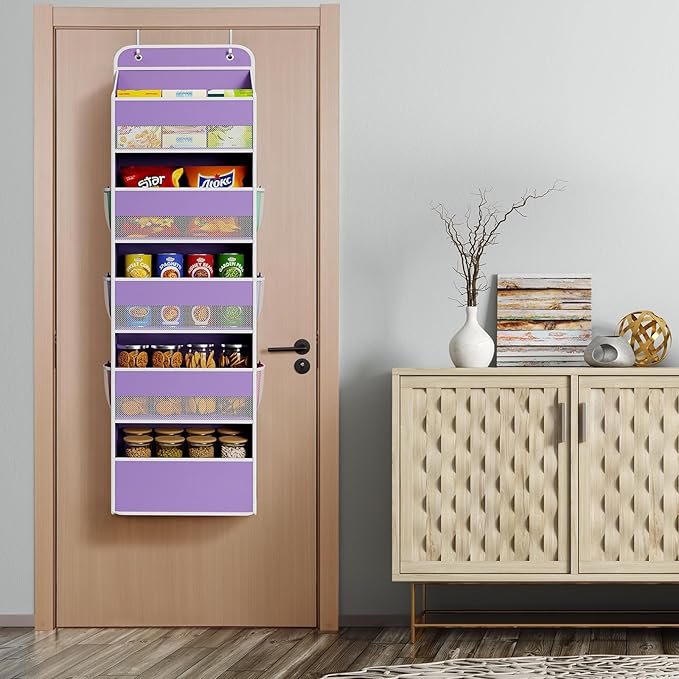 Univivi 5-Shelf Over The Door Hanging Organizer, Back of Door Organizer - Image 6