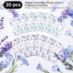 MYARO 20 Packs Lavender Linen Scent Sachet Long Lasting Closet Drawer - Image 5