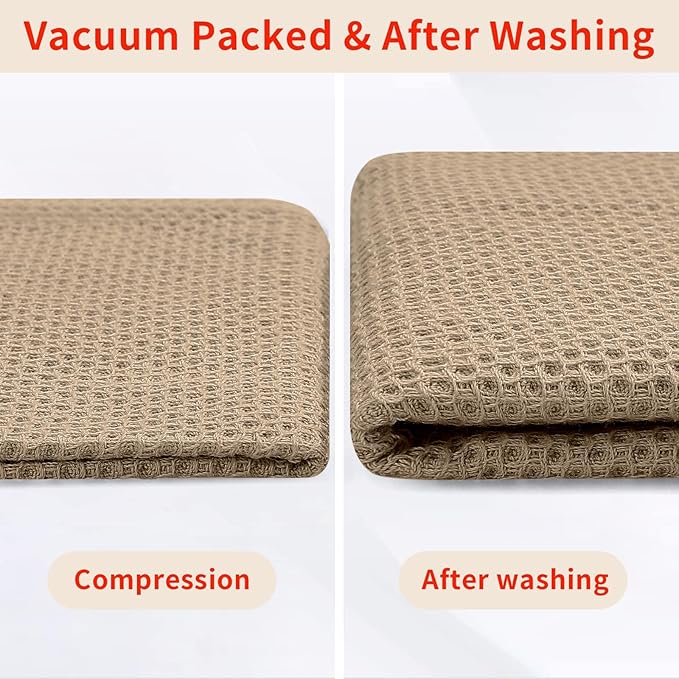 Homaxy 100% Cotton Waffle Weave Kitchen Dish Towels, Ultra Soft Absorbent Quick - Image 8