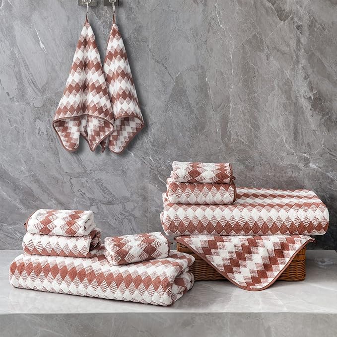 Bath Towel Set 4 Pack-35x70 Towel, Extra Large Bath Sheet Ultra Soft Bathroom - Image 7
