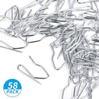 1.2 Inches Curtain Hooks, Sopito 58pcs Metal Drapery Pin and Hook - Image 7