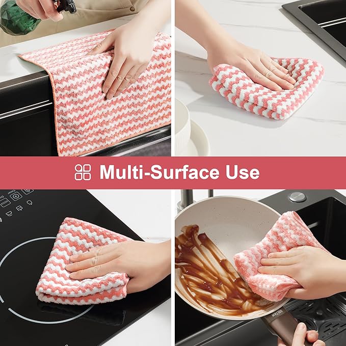 JOYMOOP 108 Packs Microfiber Cleaning Cloths, Lint-Free Cleaning Rags, Super - Image 9