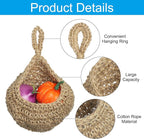 PATIKIL Hanging Fruit Baskets for Kitchen, Medium Size Teardrop Home Decor - Image 4