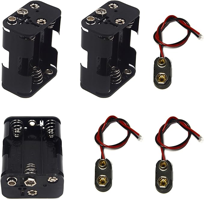 3 Pcs 6 x 1.5V AA Battery Holder Leads by LampVPath