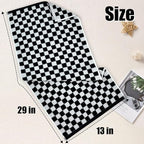 Jacquotha Hand Towels 4 Pack, Cotton Decorative Bathroom Hand Towel & Checkered - Image 7