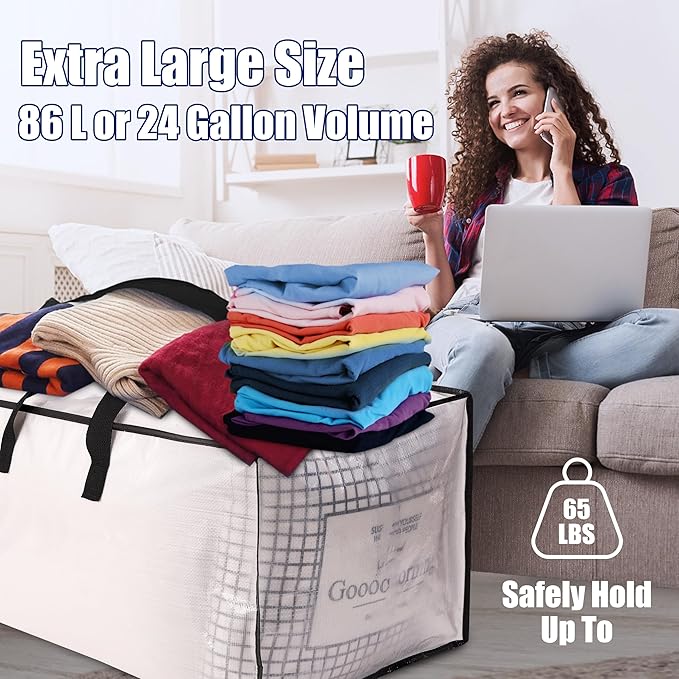 SWEET DOLPHIN 6 Pack Extra Large Moving Bags - Image 7
