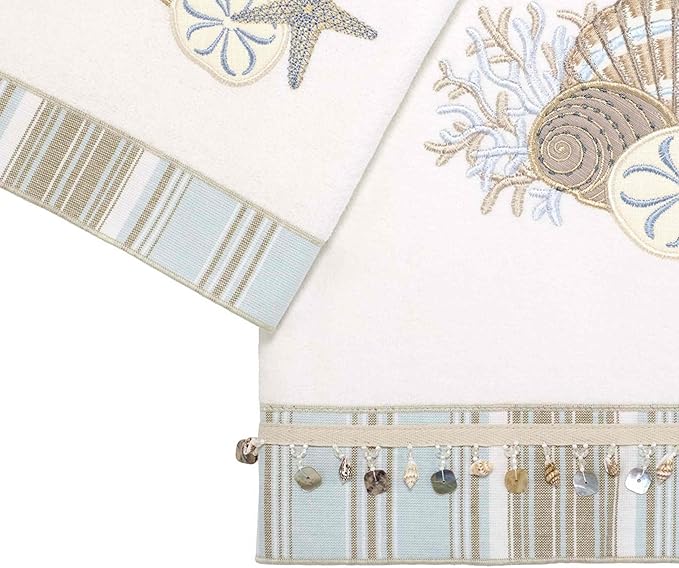 Avanti Linens - 3pc Towel Set, Soft & Absorbent Cotton, Coastal Home Decor - Image 2