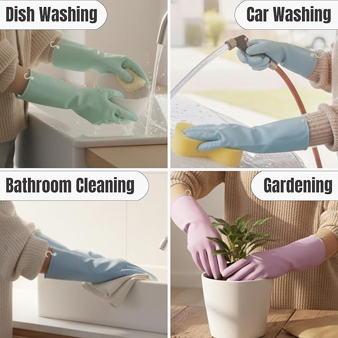 IMARU 3 Pairs Dishwashing Gloves - Image 6