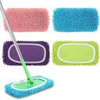 Set of 4 Reusable Microfiber Mop Pads Compatible by MEETI