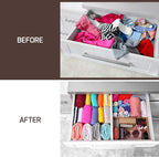6 Pack Bamboo Drawer Dividers - Image 4