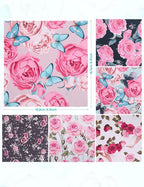 6PCS Thickened Glasses Cleaning Cloth Elegant Flower Design Microfiber Cleaning - Image 2
