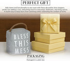 Pavilion Gift Company 72194 Bless This Mess Door Stopper, 5 x 6 - Image 3
