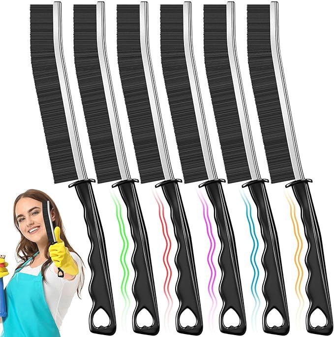 Crevice Cleaning Brush, Hard Bristle Crevice Cleaning Brush, Shower Cleaner by GOESCHANGE