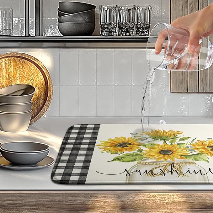 Summer Sunflower Dish Drying Mats - Image 5