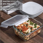 Razab 3300 ml / 112 oz Large Glass Food Storage Containers - Image 7