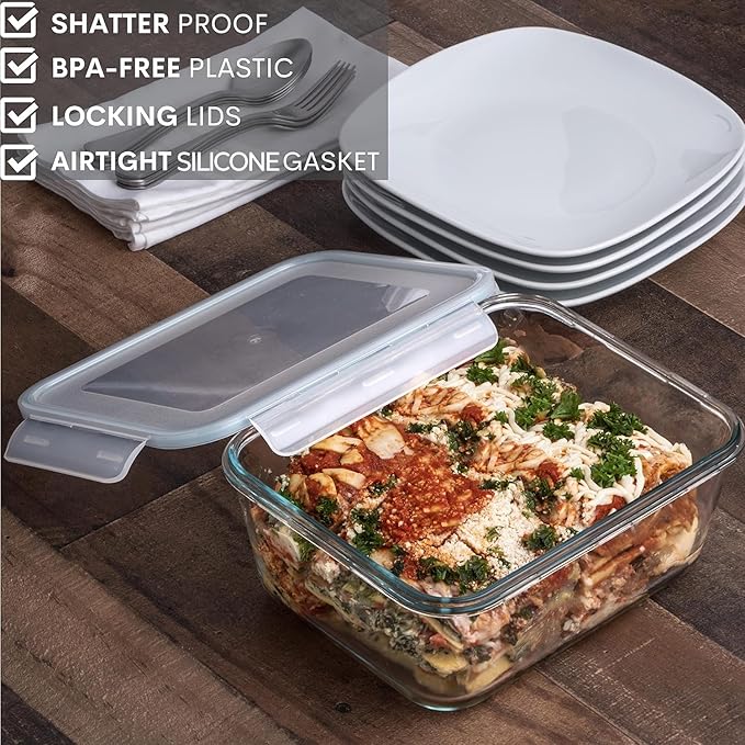 3300 ml/ 112 oz LARGE Glass Food Container - Image 7