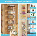 Adjustable Over The Door Organizer, Metal Hanging Door Organizer - Image 7