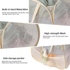 Collapsible Laundry Basket 90L, Foldable Mesh Pop-up Laundry Hamper - Image 3