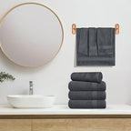 GLAMBURG Ultra Soft 6-Piece Hand Towel Set 16x28-100% Ringspun Cotton - Image 4