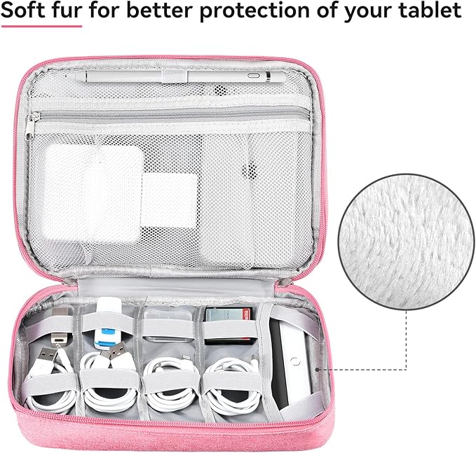 DDgro Electronic Cable Organizer Bag, Large Travel Cord Storage Case - Image 3