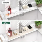 TOOVEM Silicone Faucet Splash Guard, 17.7 x 5.5 Inch Kitchen Sink Splash Guard - Image 7
