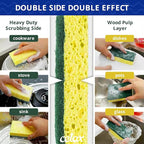 CELOX Sponges for Dishwashing and Household Cleaning, 12 Pack - Image 3
