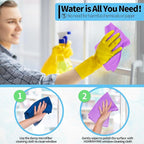 HOMERHYME Microfiber Cleaning Cloth, 12 Pack Window Glasses Cleaning Cloth - Image 5