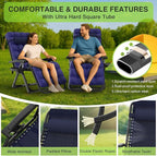 Suteck Zero Gravity Chair, Reclining Camping Lounge Chair w/Removable Cushion, Upgraded Lock and Cup Holder, Reclining Patio Chairs Folding Recliner for Indoor and Outdoor - Image 4