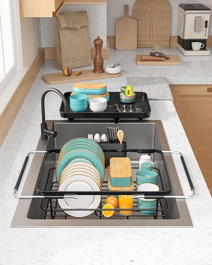 Extendable Dish Drying Rack Over Sink - Image 6