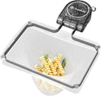 Kitchen Sink Strainer with Filter Mesh Bag, Food Waste Filter Basket, Suction by QIEPOMI