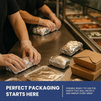 Pre-Cut Aluminum Foil Sheets 12" x 10.7" – Non-Stick, Pop-Up Disposable Sheets - Image 6