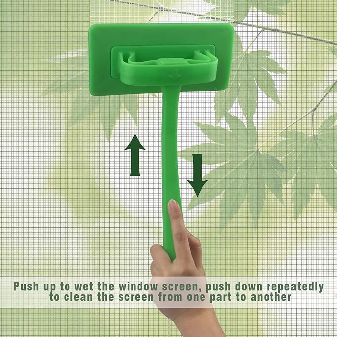 MyLifeUNIT Mesh Screen Cleaner, Detachable Window Screen Cleaning Brush Washing - Image 2